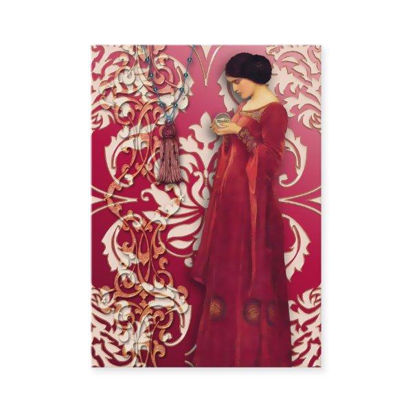 Diamond Damask, FASCINATION in Red & Pink