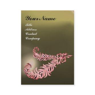 DIAMOND FEATHERS MONOGRAM Pink Grey Agate