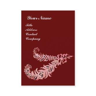 DIAMOND FEATHERS MONOGRAM ,pink ,red