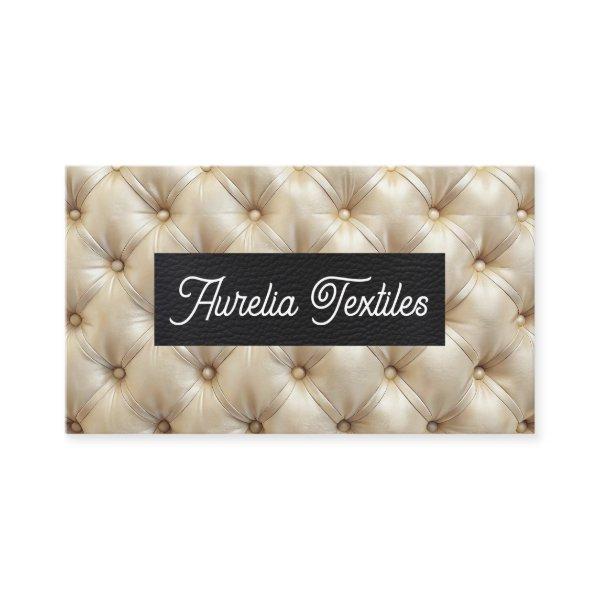 Diamond Patterned Tufted Upholstery | Leather
