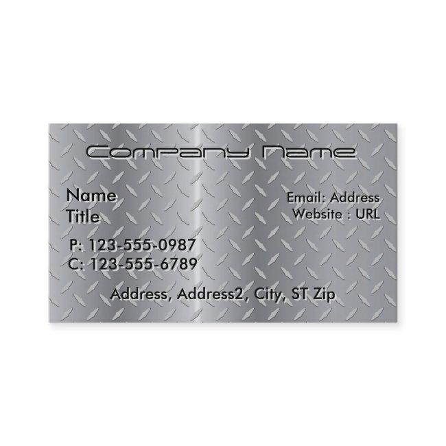 Diamond plate metal