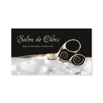 Diamond Sparkle Salon Gold Hairstylist Scissors