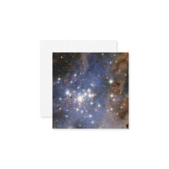 Diamond Stars in Carina Nebula Hubble Space Square