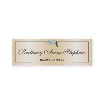 Diamond Studded Grad Cap Rose Gold Calling Card