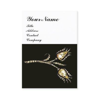 DIAMOND TULIPS MONOGRAM ,Black & White
