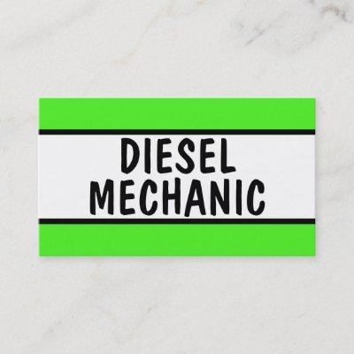 Diesel Mechanic Neon Green