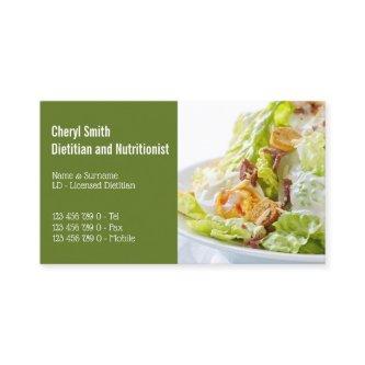 Dietitian healthy Caesar salad egg bacon lettuce