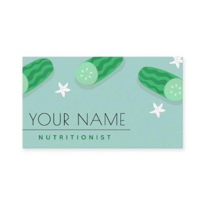 Dietitian Nutritionist Food Industry Cute Cucumber