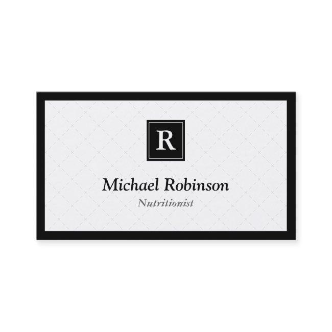 Dietitian Nutritionist - Simple Elegant Monogram