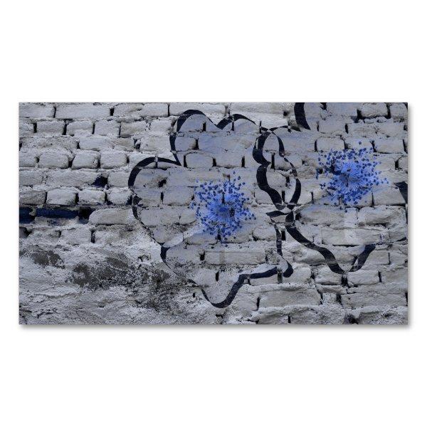 Digital background art of floral / flower pattern  magnet