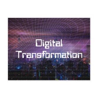 Digital Transformation for Business Postcard