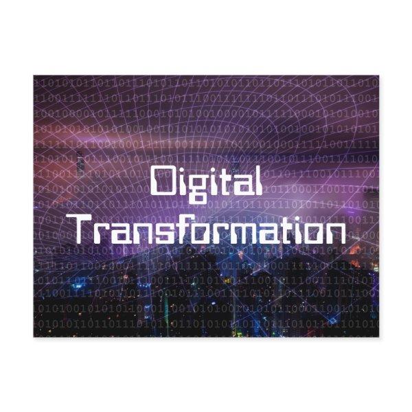 Digital Transformation for Business Postcard