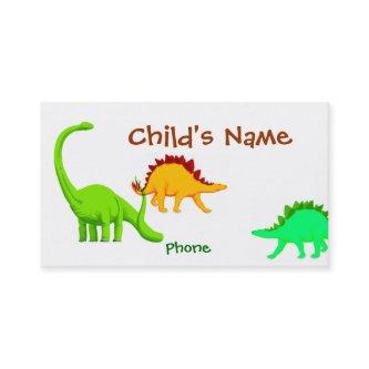 Dinosaur Children's Calling Card