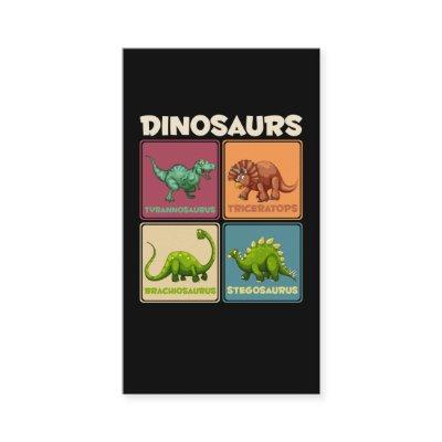 Dinosaur Stegosarus T-rex Triceratops Dino