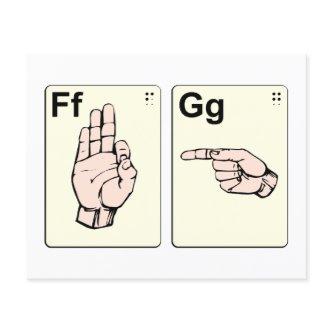 Dirty Sign Language Flash Cards Flyer