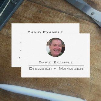 Disability Manager with Photo of Holder