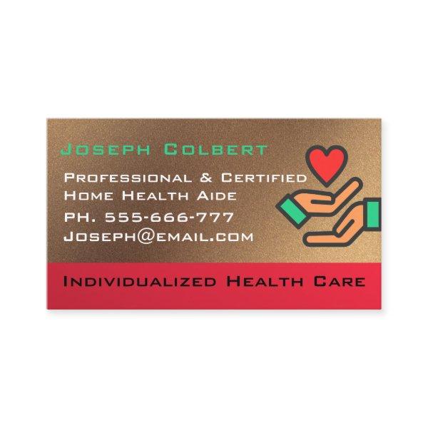 Disabled Homecare Caregiver Nurse Heart in Hand