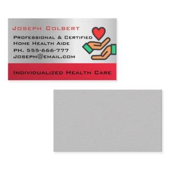 Disabled Homecare Caregiver Nurse Heart in Hand