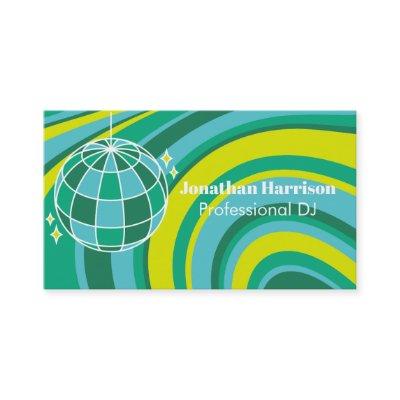 Disco Ball DJ Retro Groovy Wave Green