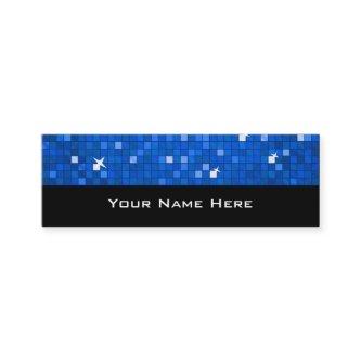 Disco Tiles Dark Blue  skinny black