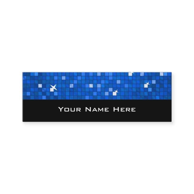 Disco Tiles Dark Blue skinny black