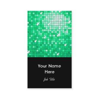 Disco Tiles Jade  black portrait