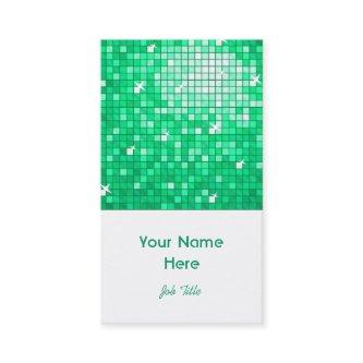 Disco Tiles Jade  white portrait