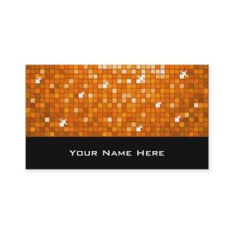 Disco Tiles Orange  black