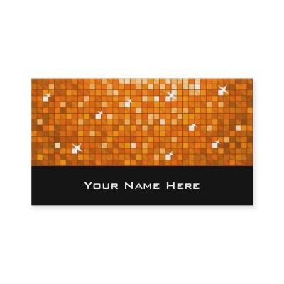 Disco Tiles Orange  black