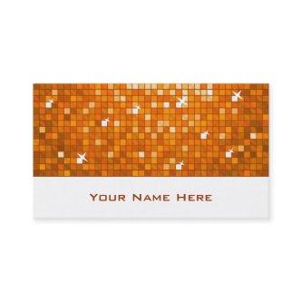 Disco Tiles Orange  white