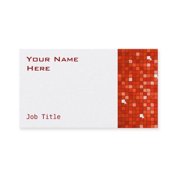 Disco Tiles Red  side white