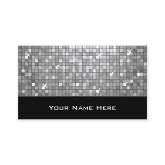 Disco Tiles "Silver"  black