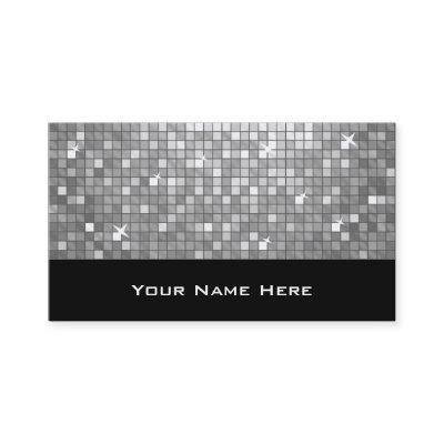 Disco Tiles "Silver"  black