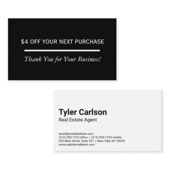 Discount Loyalty | Simple Black