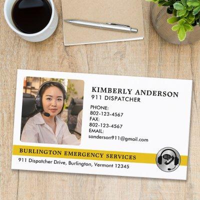 Dispatcher Custom Emergency Police Fire Photo Logo