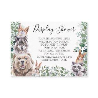 Display Baby Shower Woodland Animals Forest