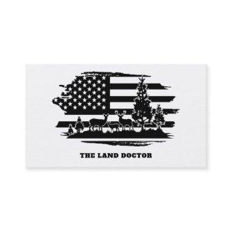 *~* Distressed AP27 US Flag Forest Landscape