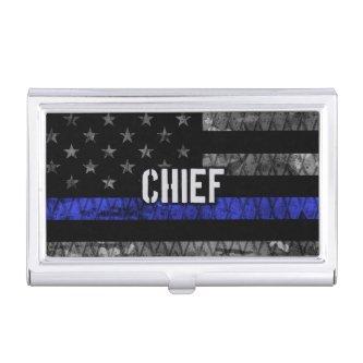 Distressed Chief Police Flag  Case