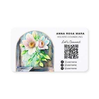 *~*  Distressed Wood Flowers LOGO AP49 QR