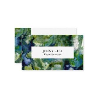 Dive deep in the blue green of this