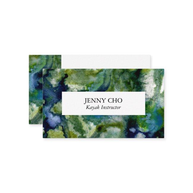 Dive deep in the blue green of this
