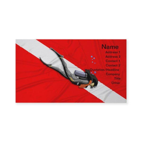 Diver And Dive Flag