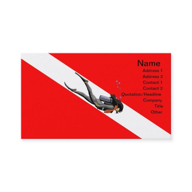 Diver And Dive Flag