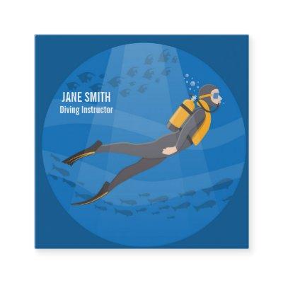 Diving Instructor deep sea diving business Square