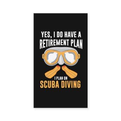 Diving Pensioner Gift Retirement Diver