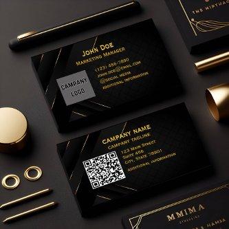 diy advanced qr code website gold Front And Back