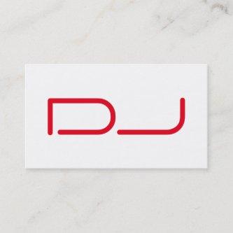 DJ Contemporary Stylish White Red
