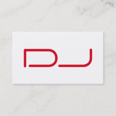 DJ Contemporary Stylish White Red