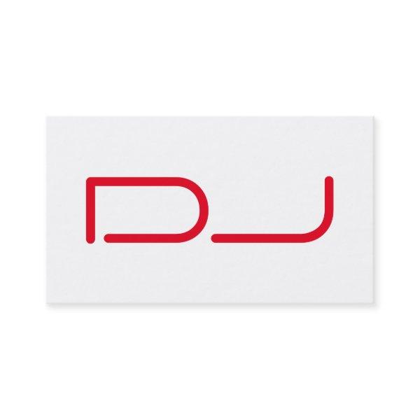 DJ Contemporary Stylish White Red