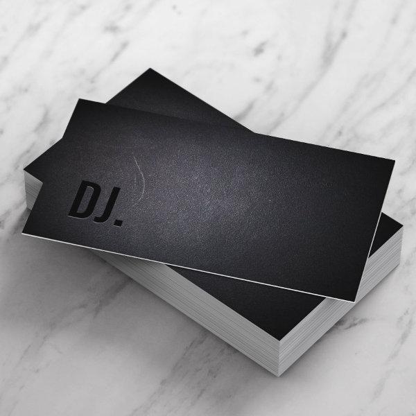 DJ Deejay Professional Black Bold Text Elegant